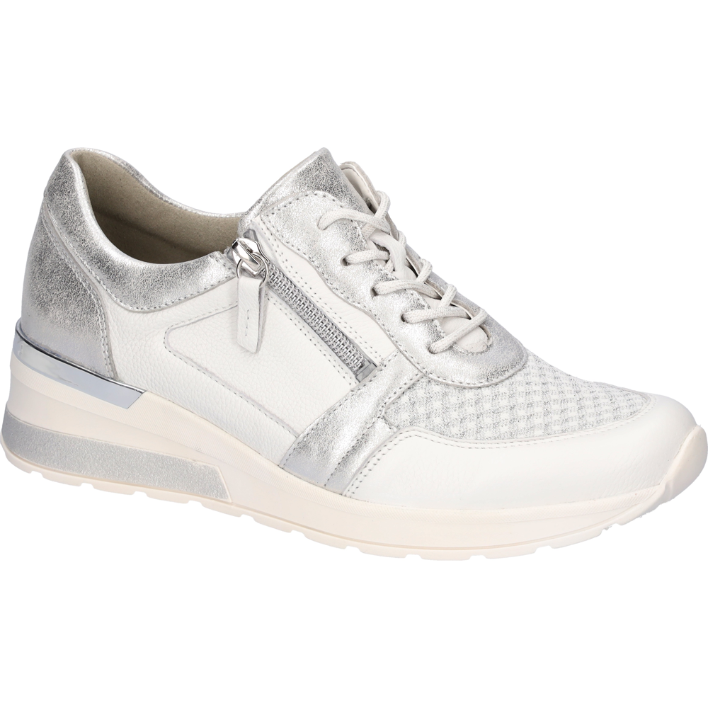 Waldlaufer H-Clara (Wheel) Weiss Argento Trainers