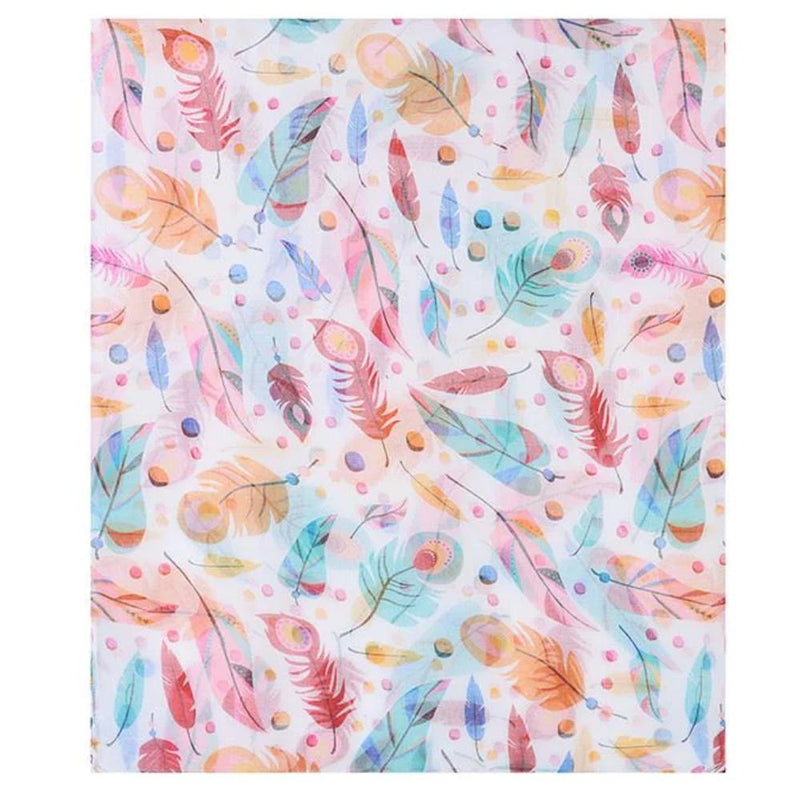 Feather Multi Print Scarf