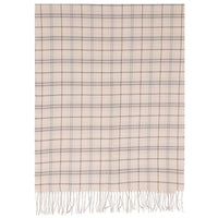 Jewel City Check Cream Blanket Scarf