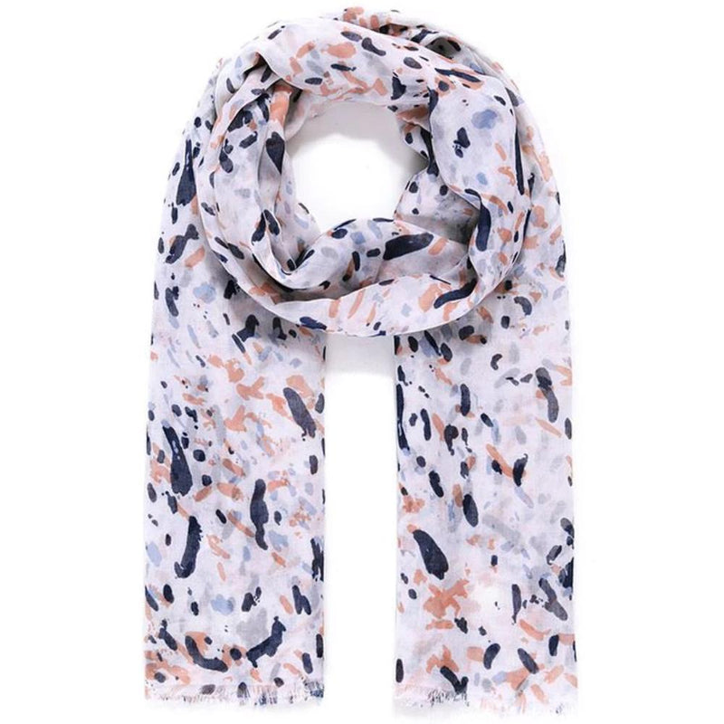 Jewel City Leopard Pebble Cream Print Scarf