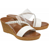 Lotus Alma White Sandals