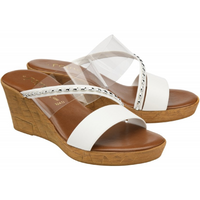 Lotus Alma White Sandals