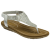 Lotus Aura Silver Sandals