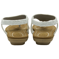 Lotus Aura Silver Sandals