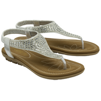 Lotus Aura Silver Sandals