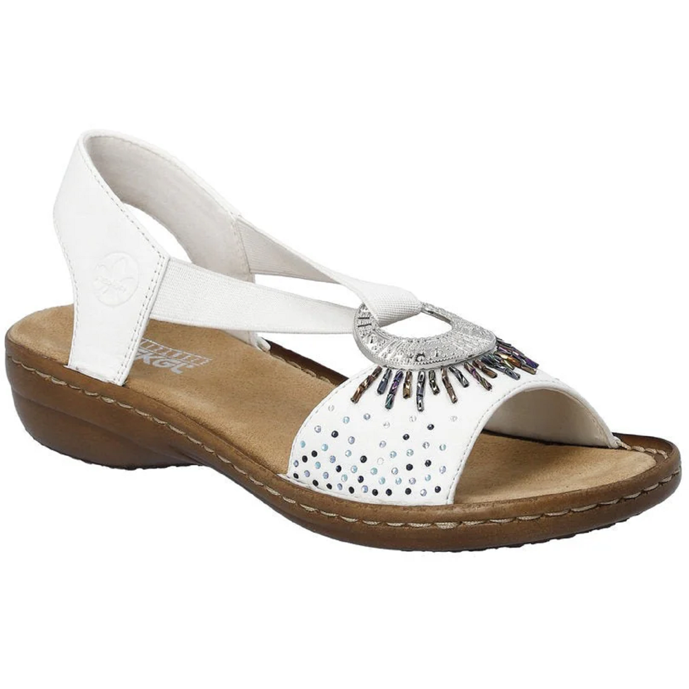 Rieker 60880-80 (Abersoch) White Sandals