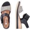 Remonte D6453 (Akan) Black Sandals