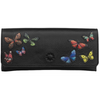 Yoshi Amongst Butterflies Black Leather Glasses Case