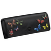 Yoshi Amongst Butterflies Black Leather Glasses Case