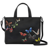 Yoshi Amongst Butterflies Black Leather Grab Bag