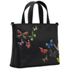 Yoshi Amongst Butterflies Black Leather Grab Bag