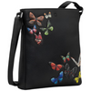 Yoshi Amongst Butterflies Bryant Black Leather Cross Body Bag