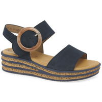 Gabor Andre Navy Nubuck Sandals