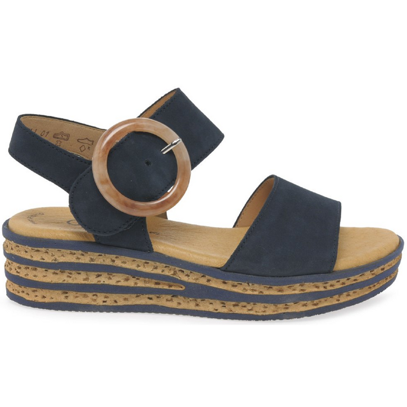 Gabor Andre Navy Nubuck Sandals