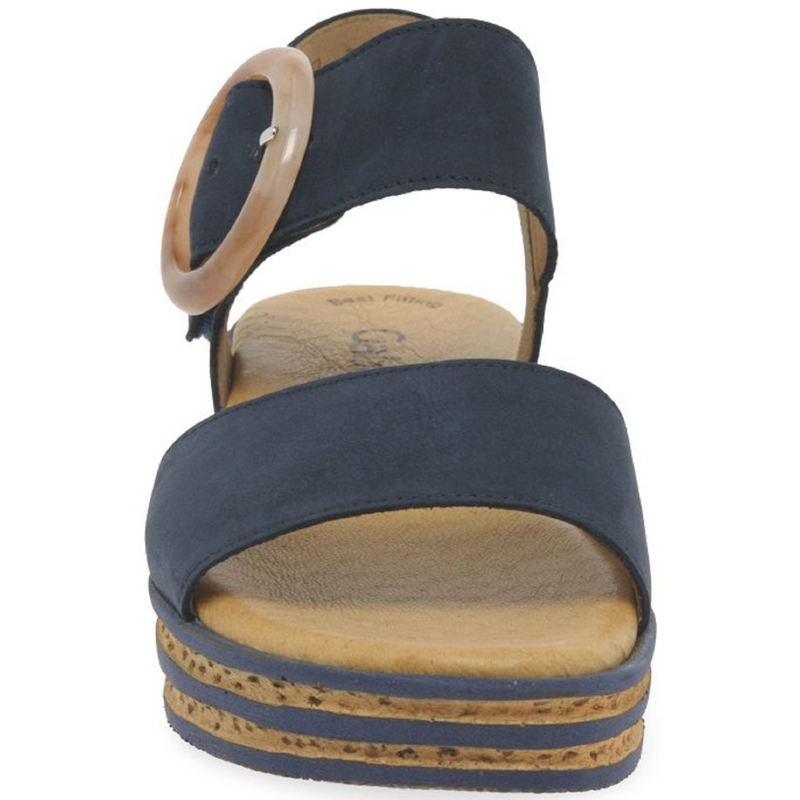 Gabor Andre Navy Nubuck Sandals