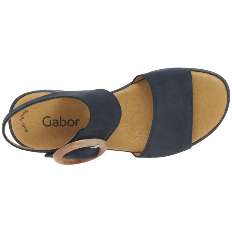 Gabor Andre Navy Nubuck Sandals