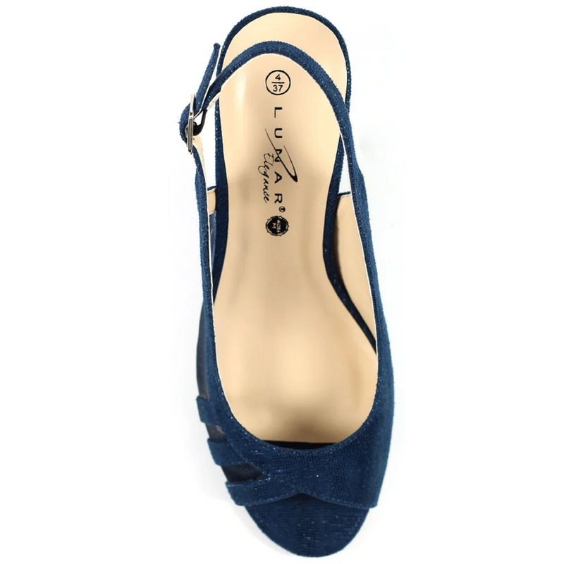 Lunar Audrina Elegance Slingback Blue Sandals