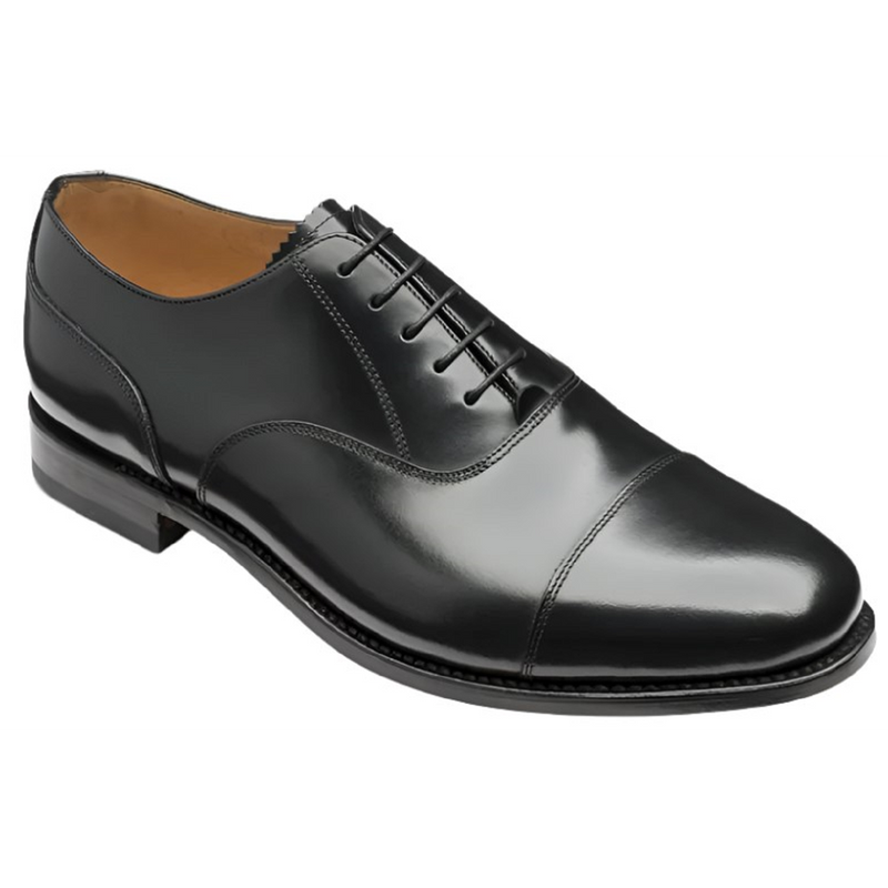 Loake 200B Black Polished Leather Oxford Shoes