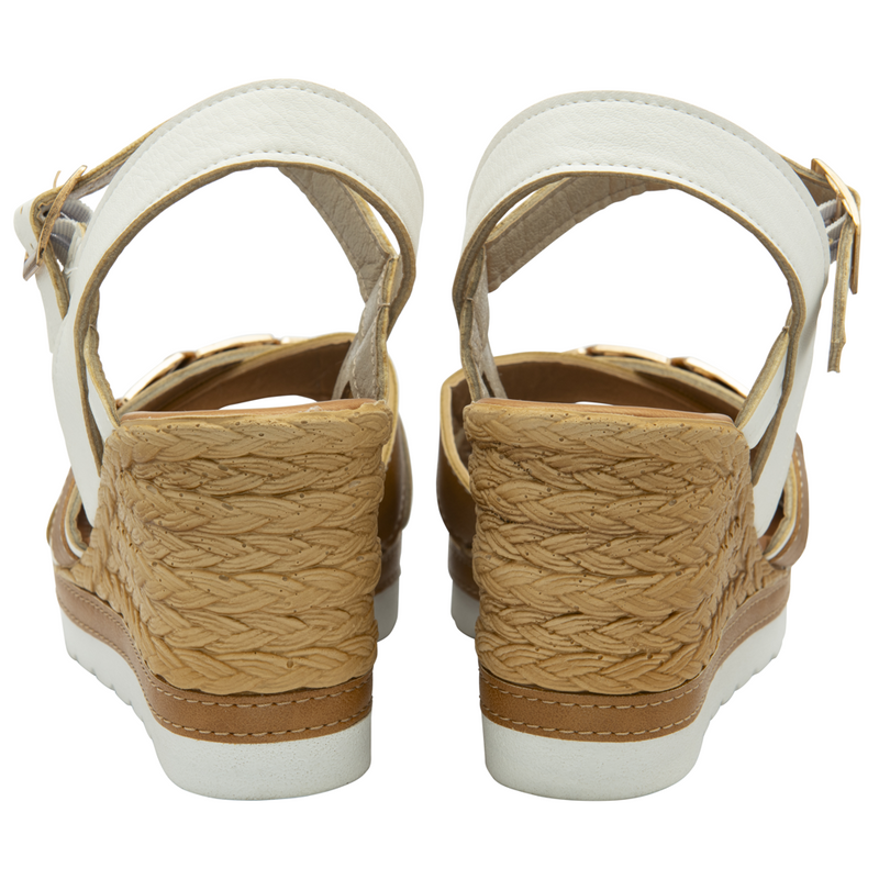 Lotus Bardolino White Sandals