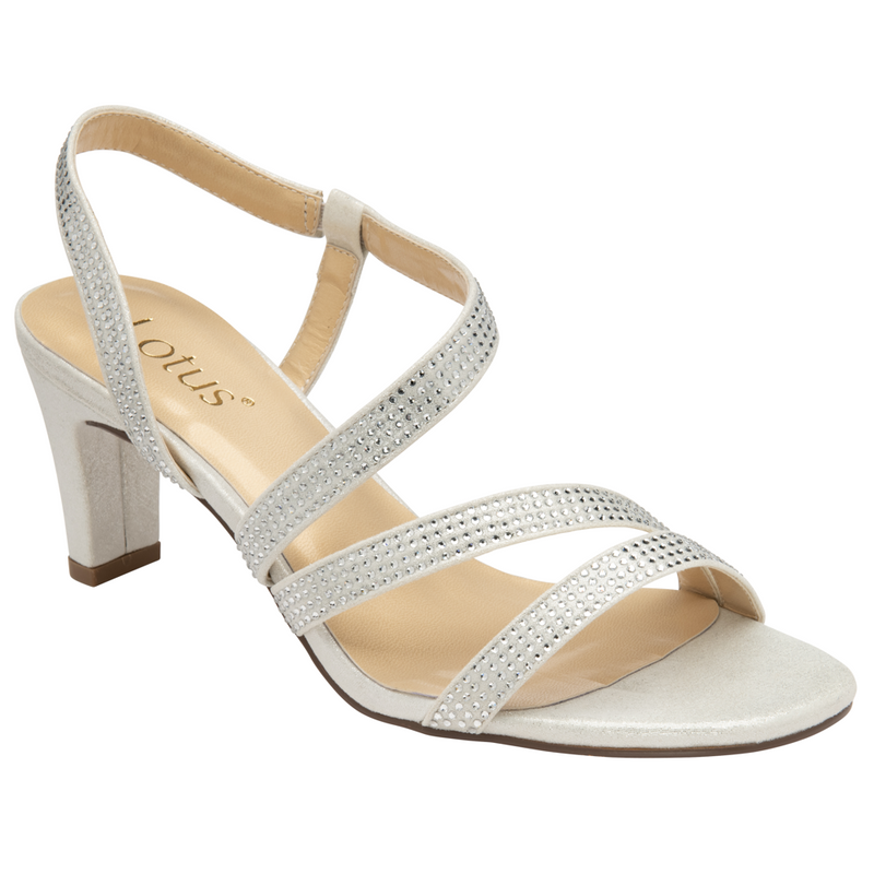 Lotus Bernadette Silver Sandals