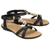 Lotus Bettina Black Sandals