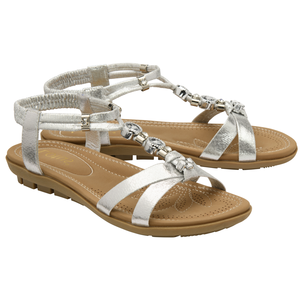 Lotus Bettina Silver Sandals