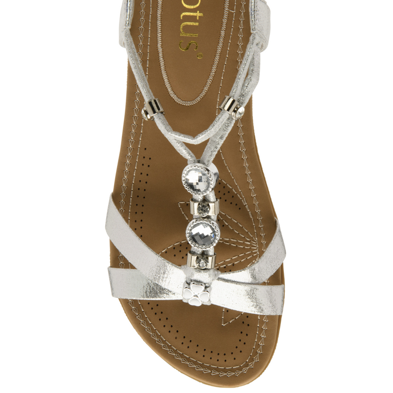 Lotus Bettina Silver Sandals