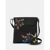 Yoshi Amongst Butterflies Bryant Black Leather Cross Body Bag