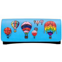 Yoshi Balloon Festival Black Leather Glasses Case