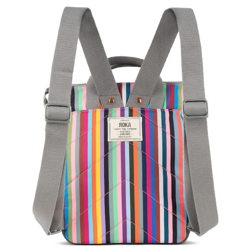 Roka Bantry B Recycled Canvas (Small) Multi Stripe Bag