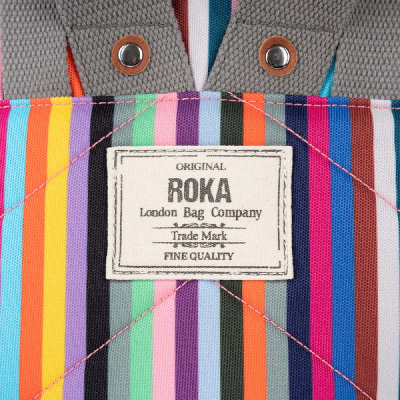 Roka Bantry B Recycled Canvas (Small) Multi Stripe Bag