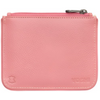 Yoshi Beach Huts Pink Leather Zip Top Purse