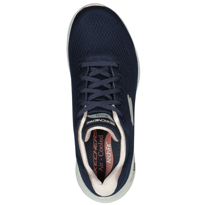 Skechers Arch Fit - Big Appeal Navy/Pink Trainers