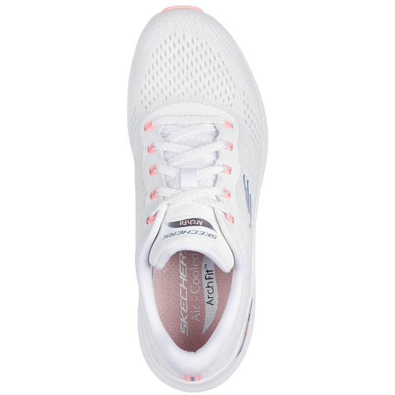 Skechers Arch Fit 2.0 - Big League White Pink Blue Trainers