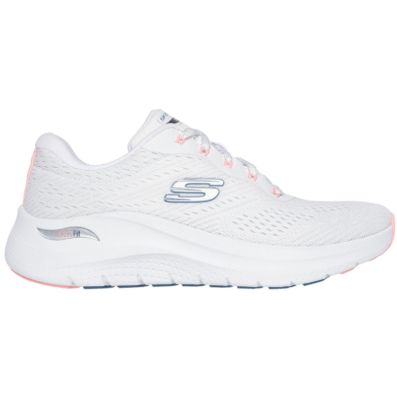 Skechers Arch Fit 2.0 - Big League White Pink Blue Trainers