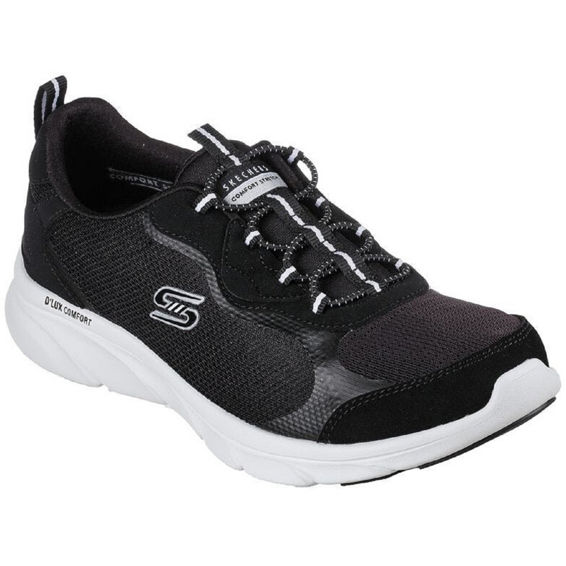 Skechers D'Lux Comfort-Bliss Galore Black/White Trainers