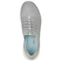 Skechers D'Lux Comfort-Bonus Prize Grey Trainers