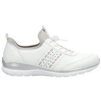 Rieker L3259-80 (Brighton)  Weiss Rose Silver Shoes