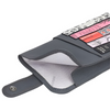 Yoshi Bronte Bookworm Library Grey Leather Glasses Case
