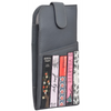 Yoshi Bronte Bookworm Library Grey Leather Glasses Case
