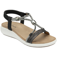 Lotus Bruna Black Sandals