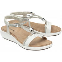 Lotus Bruna White Sandals