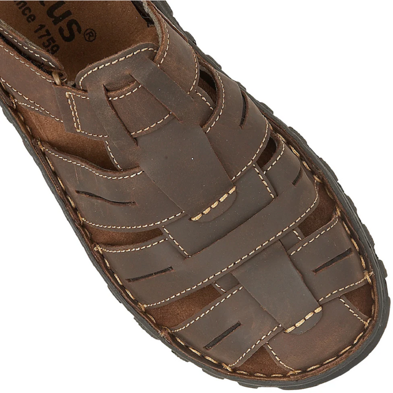 Lotus Bruno Brown Leather Sandals