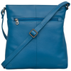 Yoshi Bryant Petrol Blue Leather Cross Body Bag