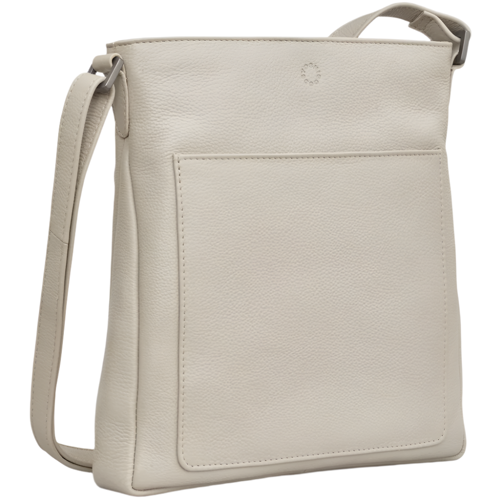 Yoshi Bryant Warm Grey Leather Cross Body Bag