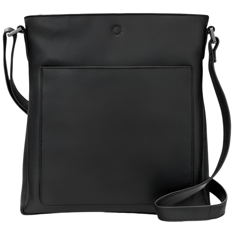 Yoshi Bryant Black Leather Cross Body Bag