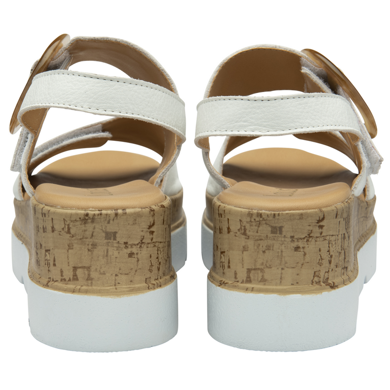 Lotus Cammie White Sandals