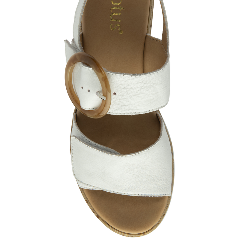 Lotus Cammie White Sandals