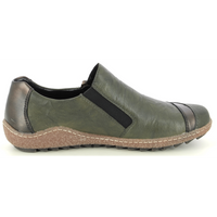 Rieker L7571-54 (Celeste) Green Combination Shoes