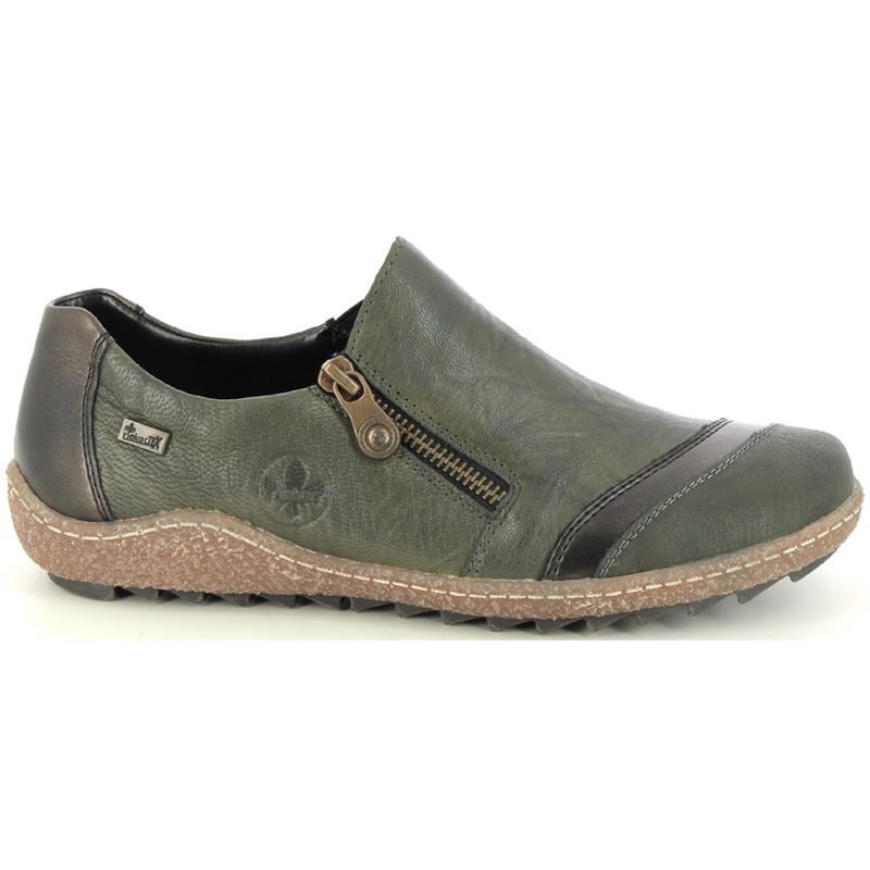 Rieker L7571-54 (Celeste) Green Combination Shoes